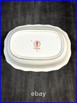 Royal Crown Derby Lombardy Group of Oval Vegetable Bowl and Gravy Boat