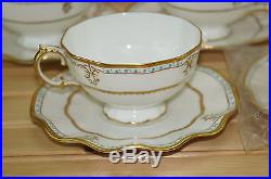 Royal Crown Derby Lombardy Set of (5) Footed Cups, 2 3/8 & (5) Saucers, 5 7/8