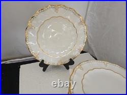 Royal Crown Derby Lombardy Sheffield Dessert Plates Set Of 9 Rare 8 3/4 Signed