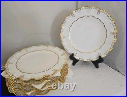 Royal Crown Derby Lombardy Sheffield Dessert Plates Set Of 9 Rare 8 3/4 Signed