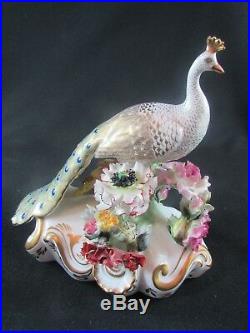 Royal Crown Derby Low Peacock Figure #F312 c. 1935