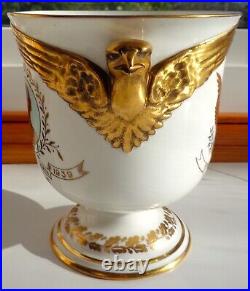 Royal Crown Derby Ltd Edition 1939 Eagle Handld Cup/vase King Geo VI Visit To Us