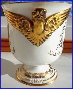 Royal Crown Derby Ltd Edition 1939 Eagle Handld Cup/vase King Geo VI Visit To Us