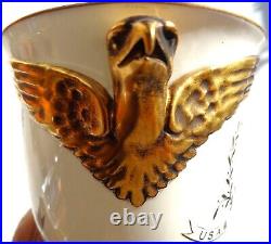 Royal Crown Derby Ltd Edition 1939 Eagle Handld Cup/vase King Geo VI Visit To Us