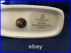 Royal Crown Derby Lurcher solid gold Paperweight/first quality/Boxed/1128 Imari