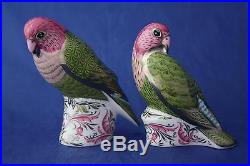 Royal Crown Derby Majestic Lovebirds Pair L/e 500 Paperweights New / Boxed