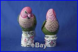 Royal Crown Derby Majestic Lovebirds Pair L/e 500 Paperweights New / Boxed