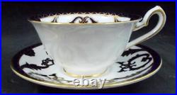 Royal Crown Derby Majesty Cobalt 5 Piece Place Setting with Footed Cup A1292