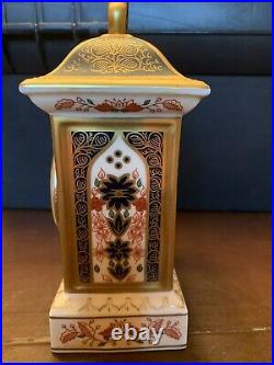 Royal Crown Derby Mantle Clock Old Imari 1128 VERY RARE ITEM, great XMAS gift