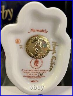 Royal Crown Derby Marmaduke the cat Paperweight