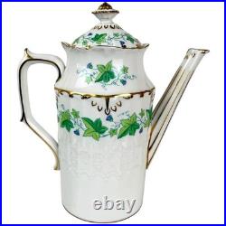 Royal Crown Derby Medford Burford Coffee Pot 1967 Ivy Bone China England