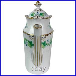 Royal Crown Derby Medford Burford Coffee Pot 1967 Ivy Bone China England