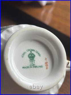 Royal Crown Derby Medway (Buford) China Set Of 4 Cream Soups And Plates England