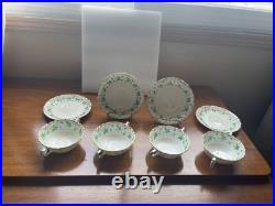 Royal Crown Derby Medway (Buford) China Set Of 4 Cream Soups And Plates England