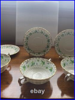 Royal Crown Derby Medway (Buford) China Set Of 4 Cream Soups And Plates England