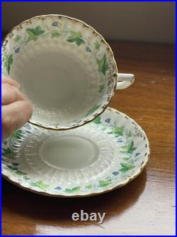 Royal Crown Derby Medway (Buford) China Set Of 4 Cream Soups And Plates England