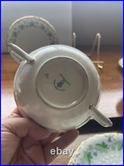 Royal Crown Derby Medway (Buford) China Set Of 4 Cream Soups And Plates England