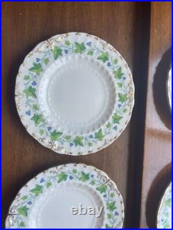 Royal Crown Derby Medway Ivy Maple China 4 Bread Plates 6 1/4 England
