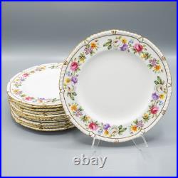 Royal Crown Derby Melody Gadoon Scalloped Salad Plates 8 1/4 Set of 11