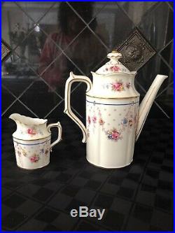 Royal Crown Derby Melrose Coffee Pot & Creamer Bone China England