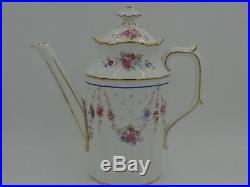 Royal Crown Derby Melrose Tea Set Teapot/Coffee Pot Creamer Sugar Bowl