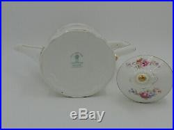 Royal Crown Derby Melrose Tea Set Teapot/Coffee Pot Creamer Sugar Bowl