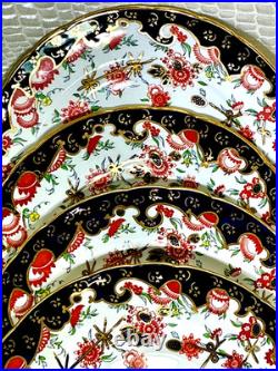 Royal Crown Derby Melton Imari 10 Set of 4 Dinner Plates Cobalt Blue Gold Red Royal Crown Derby Melton Imari 10 Set of 4 Dinner Plates Cobalt Blue Gold Red
