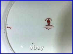 Royal Crown Derby Melton Imari 10 Set of 4 Dinner Plates Cobalt Blue Gold Red