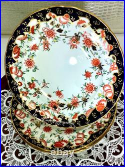 Royal Crown Derby Melton Imari 10 Set of 4 Dinner Plates Cobalt Blue Gold Red Royal Crown Derby Melton Imari 10 Set of 4 Dinner Plates Cobalt Blue Gold Red