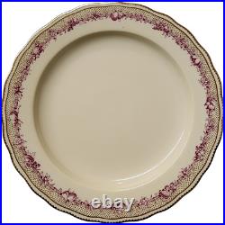 Royal Crown Derby Meynell Floral Pattern on Pale Yellow Luncheon Plate