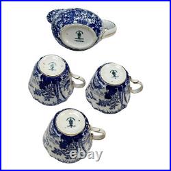 Royal Crown Derby Mikado 3 Cups Saucer 1920s plus Creamer 1963 Porcelain Vintage