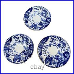 Royal Crown Derby Mikado 3 Cups Saucer 1920s plus Creamer 1963 Porcelain Vintage