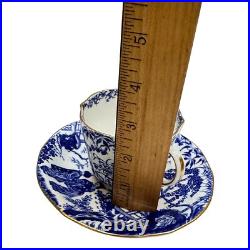 Royal Crown Derby Mikado 3 Cups Saucer 1920s plus Creamer 1963 Porcelain Vintage