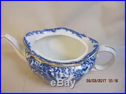 Royal Crown Derby Mikado Blue & White Teapot w lid 6.5 inch 6 cup