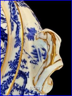 Royal Crown Derby Mikado Covered Round Tureen/Casserole Dish Bowl two handles