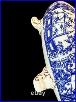 Royal Crown Derby Mikado Covered Round Tureen/Casserole Dish Bowl two handles Royal Crown Derby Mikado Covered Round Tureen/Casserole Dish Bowl two handles