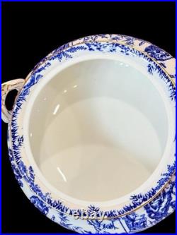 Royal Crown Derby Mikado Covered Round Tureen/Casserole Dish Bowl two handles