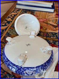 Royal Crown Derby Mikado Covered Round Tureen/Casserole Dish Bowl two handles