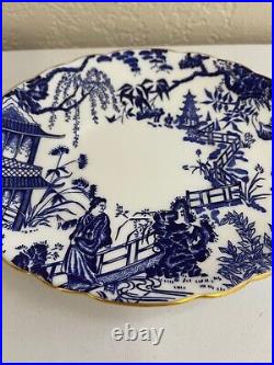 Royal Crown Derby Mikado Pattern Porcelain Gravy Boat & Underplate