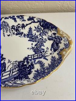 Royal Crown Derby Mikado Pattern Porcelain Gravy Boat & Underplate