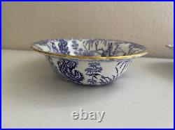 Royal Crown Derby Mikado Pattern Porcelain Pair of Oval Vegetable Bowls