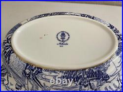 Royal Crown Derby Mikado Pattern Porcelain Pair of Oval Vegetable Bowls