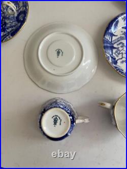 Royal Crown Derby Mikado Pattern Porcelain Set of 8 Cups & Saucers