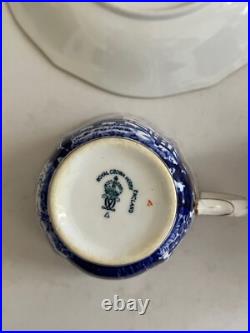 Royal Crown Derby Mikado Pattern Porcelain Set of 8 Cups & Saucers