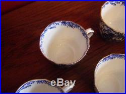 Royal Crown Derby Mikado Pattern Set of 10 Tea Cups & Saucers 1951-64