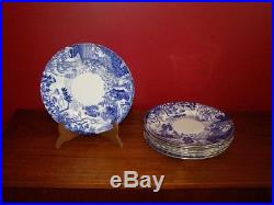 Royal Crown Derby Mikado Pattern Set of 8 Dinner Plates 1951-54