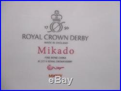 Royal Crown Derby Mikado Pink Sandwich Tray 12 1/2 X 5 1/2 -0904a