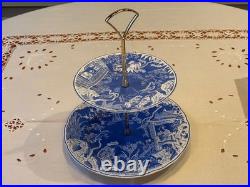 Royal Crown Derby Mikado two tier cake stand