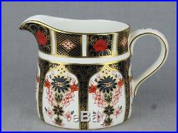 Royal Crown Derby Milk Jug And Sugar Bowl Old Imari Pattern 1128