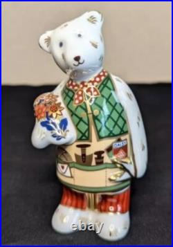 Royal Crown Derby Miniature Teddy Bear Gardener (Pre-Owned)